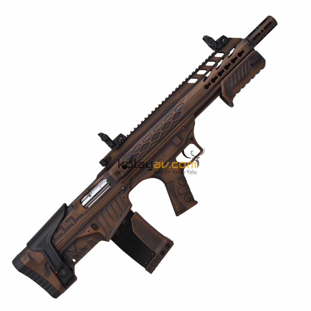 Aksa Crossfire T12 Bronz Eskitme Bullpup Çift Sistem 12 Kalibre Yarı Otomatik Av Tüfeği