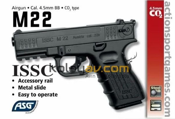 ASG Issc M22 Blowback Havalı Tabanca