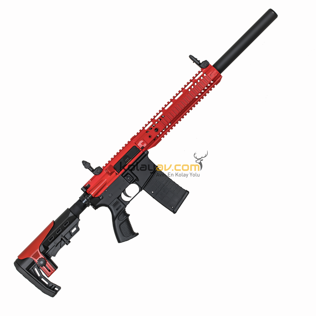 Aksa Crossfire T-14 Siyah Kırmızı 36 Kalibre Şarjörlü Otomatik Av Tüfeği