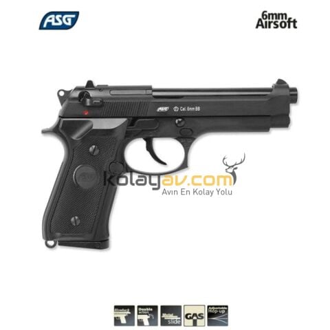 ASG M9 Heavy Weight Blowback Airsoft Tabanca (Green Gas)