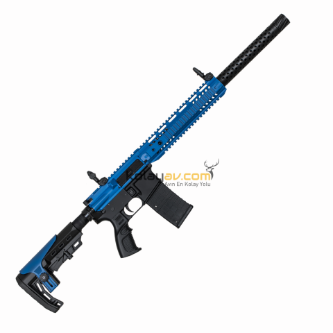 Aksa Crossfire T-14 Mavi Siyah 36 Kalibre Şarjörlü Otomatik Av Tüfeği