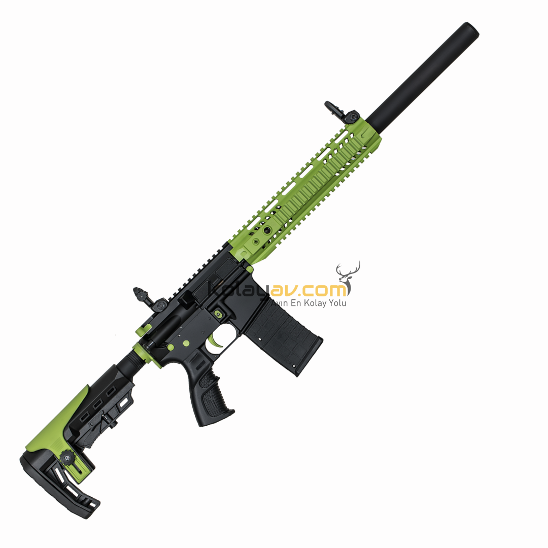 Aksa Crossfire T-14 Yeşil Siyah 36 Kalibre Şarjörlü Otomatik Av Tüfeği
