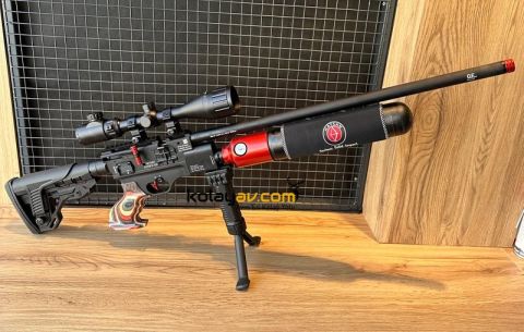 Hatsan Factor RC Red PCP Havalı Tüfek, 6.35 mm (Dürbünlü)