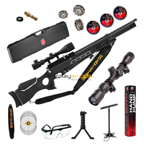 Hatsan BT65 SB PCP Havalı Tüfek 5.5 mm - Dürbün + Pompa (Full Set)