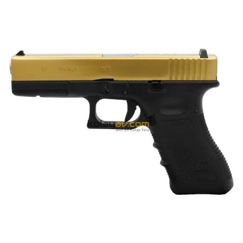 We Glock 17 Gen3 Titanyum Altın Blowback Havalı Tabanca
