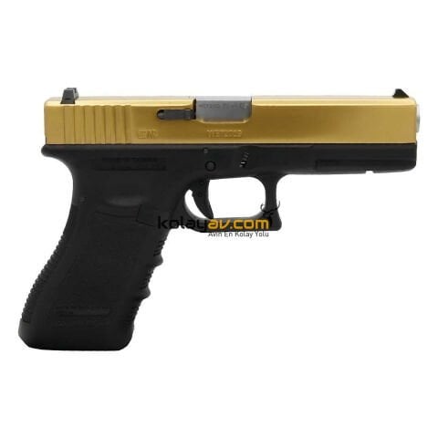 We Glock 17 Gen3 Titanyum Altın Blowback Havalı Tabanca
