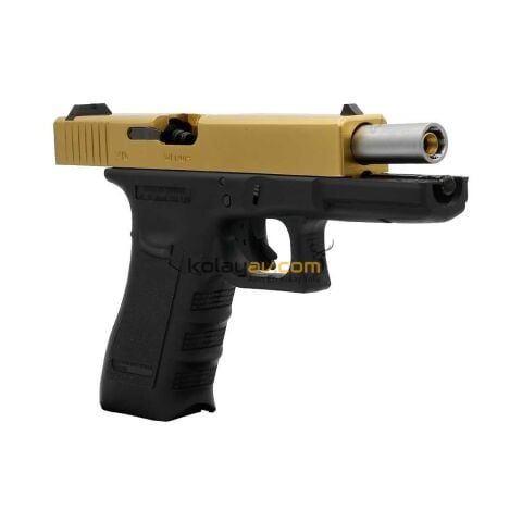 We Glock 17 Gen3 Titanyum Altın Blowback Havalı Tabanca