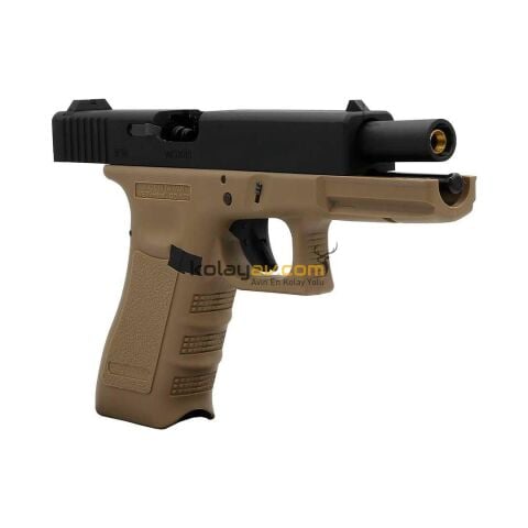 We Glock 17 Gen3 Tan Blowback Havalı Tabanca