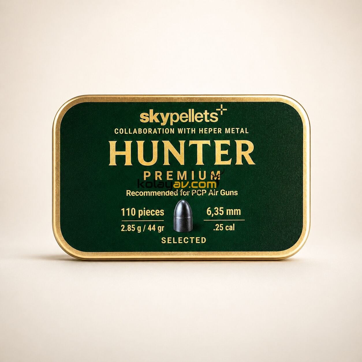 Skypellets Hunter Premium 6.35 mm Havalı Tüfek Saçma Pellet (110 Adet)