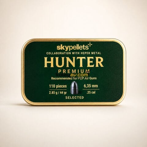 Skypellets Hunter Premium 6.35 mm Havalı Tüfek Saçma Pellet (110 Adet)
