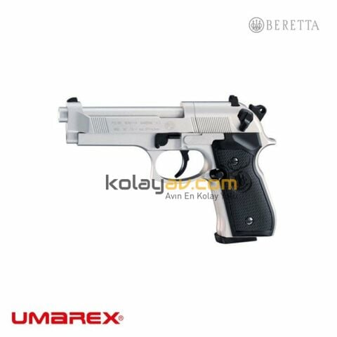 UMAREX Beretta M92 FS Nikel Havalı Tabanca (Pellet)