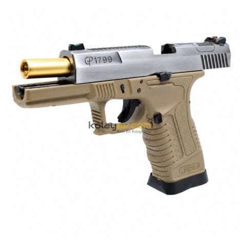 WE GP1799 T4 Çift Renk Blowback Airsoft Tabanca (Greengas)