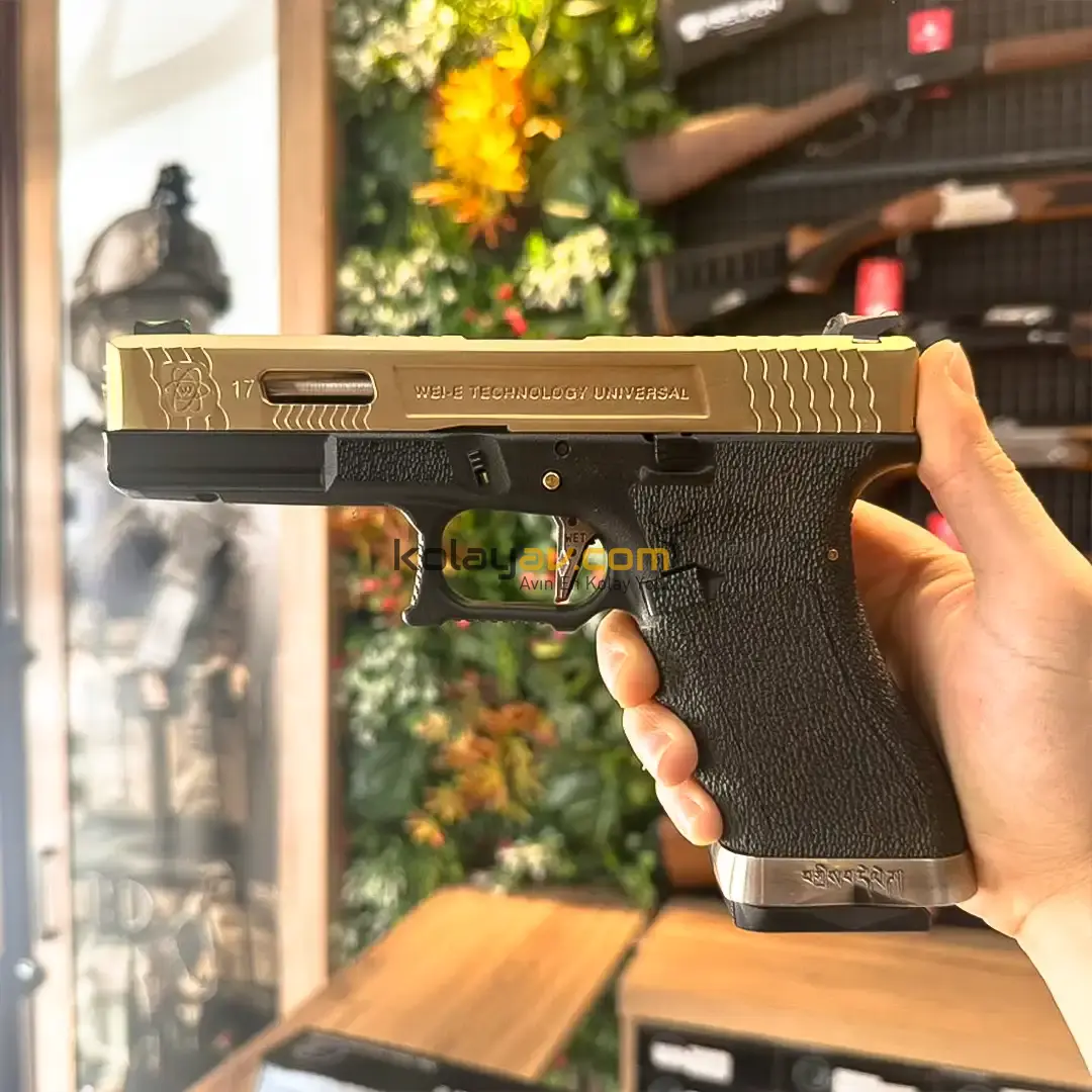 WE Glock 17 TG Çift Renk Blowback Airsoft Tabanca (Greengas)