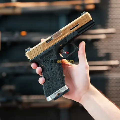 WE Glock 17 TG Çift Renk Blowback Airsoft Tabanca (Greengas)