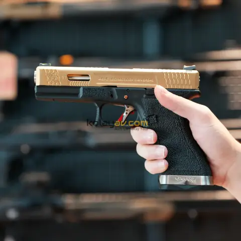 WE Glock 17 TG Çift Renk Blowback Airsoft Tabanca (Greengas)