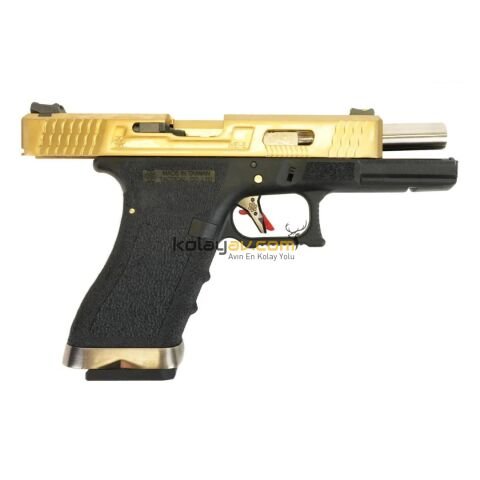 WE Glock 17 TG Çift Renk Blowback Airsoft Tabanca (Greengas)