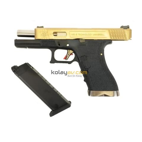 WE Glock 17 TG Çift Renk Blowback Airsoft Tabanca (Greengas)