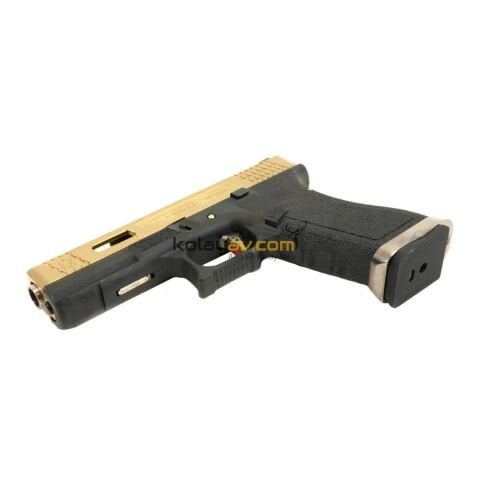 WE Glock 17 TG Çift Renk Blowback Airsoft Tabanca (Greengas)