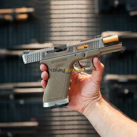 WE Glock 17 T4 Çift Renk Blowback Airsoft Tabanca (Greengas)