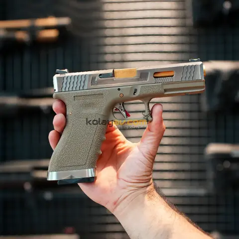 WE Glock 17 T4 Çift Renk Blowback Airsoft Tabanca (Greengas)