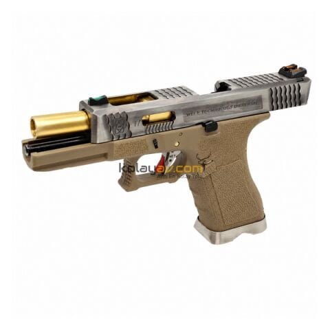 WE Glock 17 T4 Çift Renk Blowback Airsoft Tabanca (Greengas)
