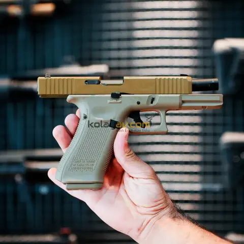 WE Glock 17 F Serisi Gen5 Tan Blowback Airsoft Tabanca (Greengas)