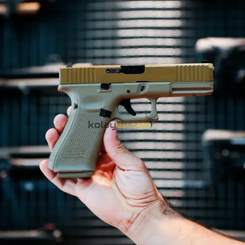 WE Glock 17 F Serisi Gen5 Tan Blowback Airsoft Tabanca (Greengas)
