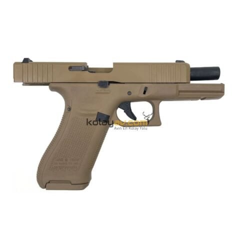 WE Glock 17 F Serisi Gen5 Tan Blowback Airsoft Tabanca (Greengas)