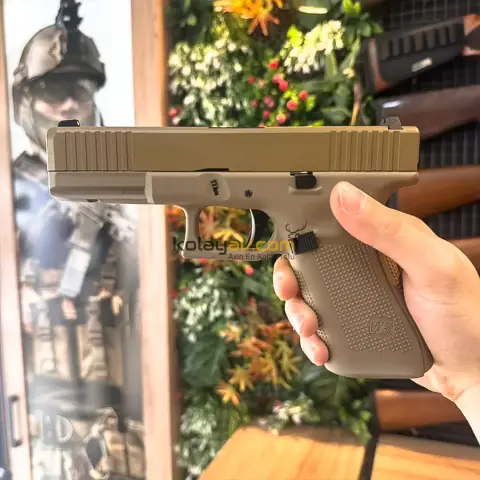WE Glock 17 F Serisi Gen5 Tan Blowback Airsoft Tabanca (Greengas)