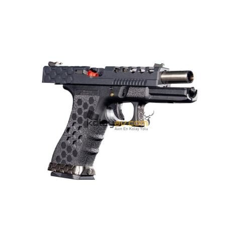 AW Custom Glock 17 HEX-CUT Blowback Airsoft Tabanca (Greengas)