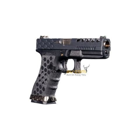 AW Custom Glock 17 HEX-CUT Blowback Airsoft Tabanca (Greengas)