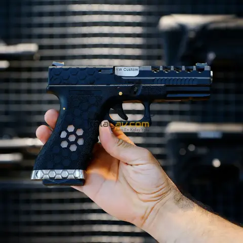 AW Custom Glock 17 HEX-CUT Blowback Airsoft Tabanca (Greengas)