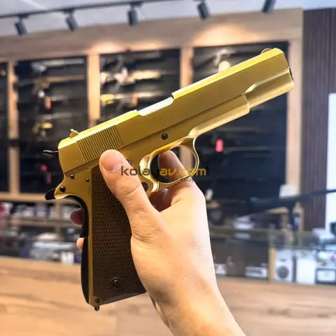 WE M1911 Full Metal 24K Altın Kaplı Blowback Airsoft Tabanca (Greengas)