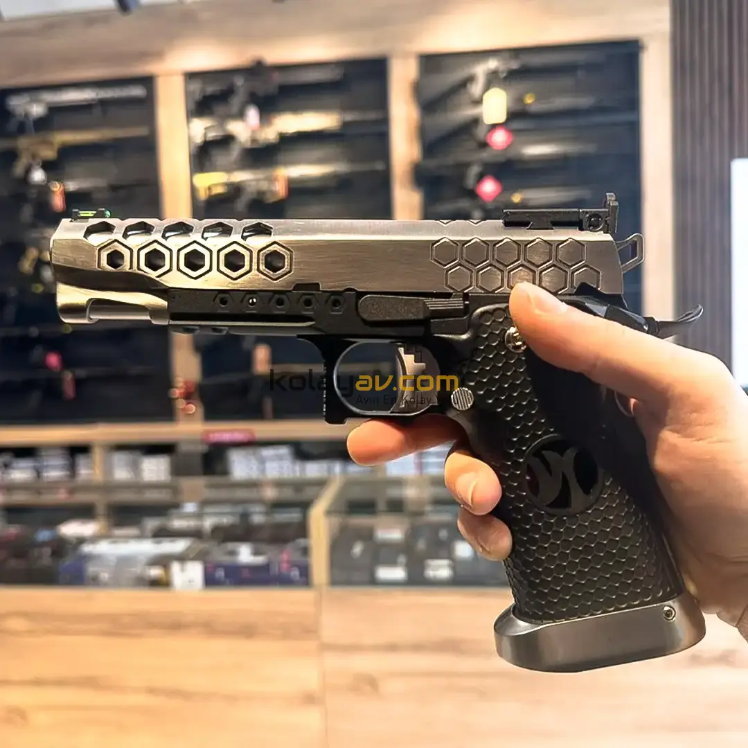 AW Custom 5.1 HEX-CUT Blowback Airsoft Tabanca (Greengas)