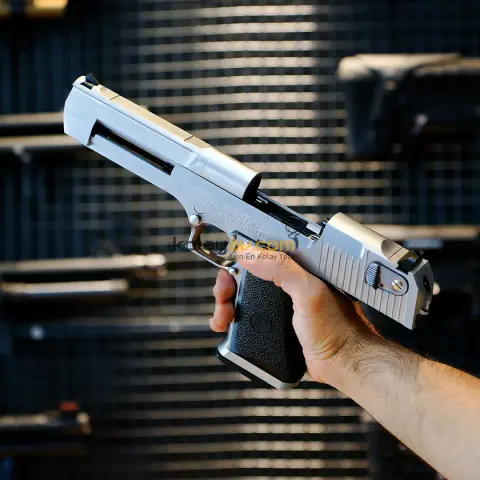 WE AW Desert Eagle .50AE Gümüş Blowback Airsoft Tabanca (Greengas)