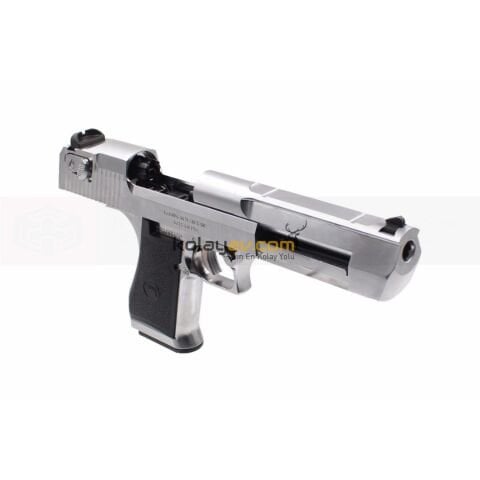 WE AW Desert Eagle .50AE Gümüş Blowback Airsoft Tabanca (Greengas)