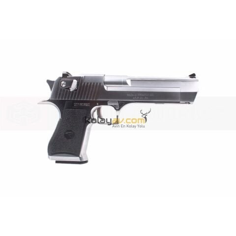 WE AW Desert Eagle .50AE Gümüş Blowback Airsoft Tabanca (Greengas)