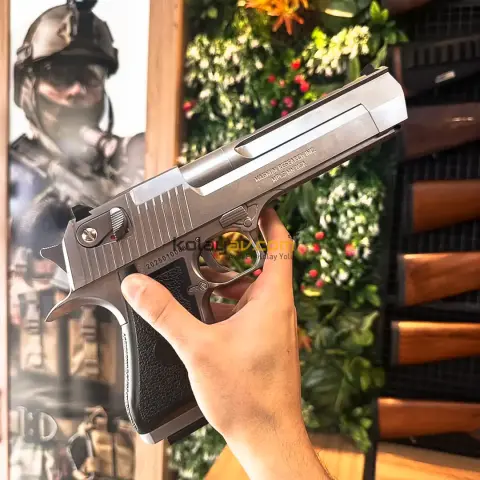 WE AW Desert Eagle .50AE Gümüş Blowback Airsoft Tabanca (Greengas)