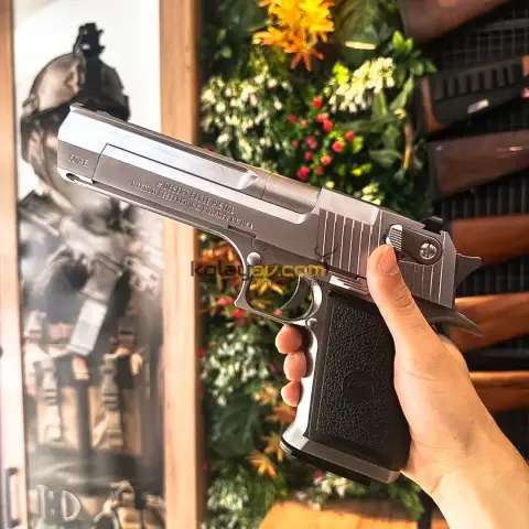 WE AW Desert Eagle .50AE Gümüş Blowback Airsoft Tabanca (Greengas)