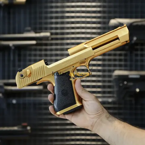 WE AW Desert Eagle .50AE Golden Blowback Airsoft Tabanca (Greengas)