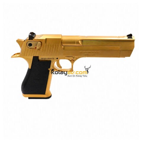 WE AW Desert Eagle .50AE Golden Blowback Airsoft Tabanca (Greengas)