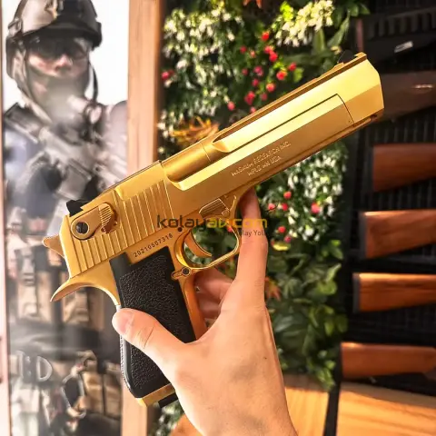 WE AW Desert Eagle .50AE Golden Blowback Airsoft Tabanca (Greengas)
