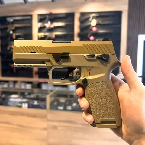 WE F18 Tan Yarı Otomatik Blowback Airsoft Tabanca (Greengas)