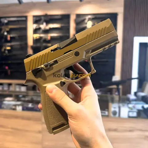 WE F18 Tan Yarı Otomatik Blowback Airsoft Tabanca (Greengas)