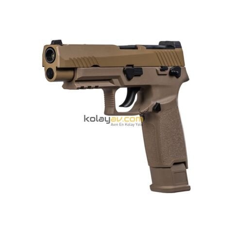 WE F17 Tan Yarı Otomatik Blowback Airsoft Tabanca (Greengas)