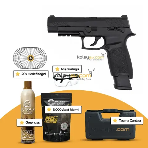 WE F17 Yarı Otomatik Blowback Airsoft Tabanca (Greengas)