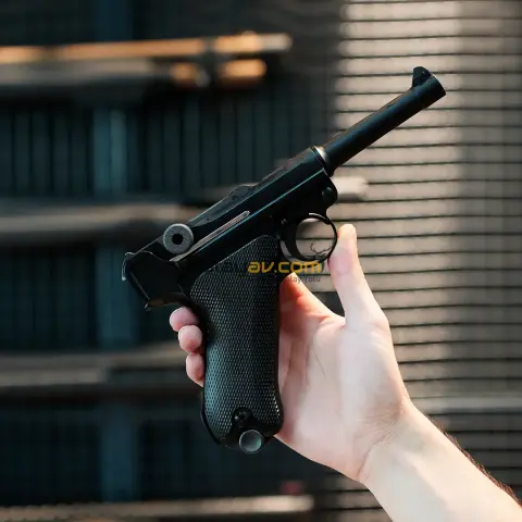 WE P08 Luger 4'' Full Metal Blowback Airsoft Tabanca (Greengas)