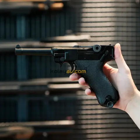 WE P08 Luger 4'' Full Metal Blowback Airsoft Tabanca (Greengas)