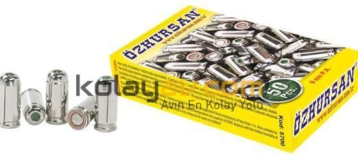 2000 Adet Özkursan Beyaz Kurusıkı Mermisi, 9mm