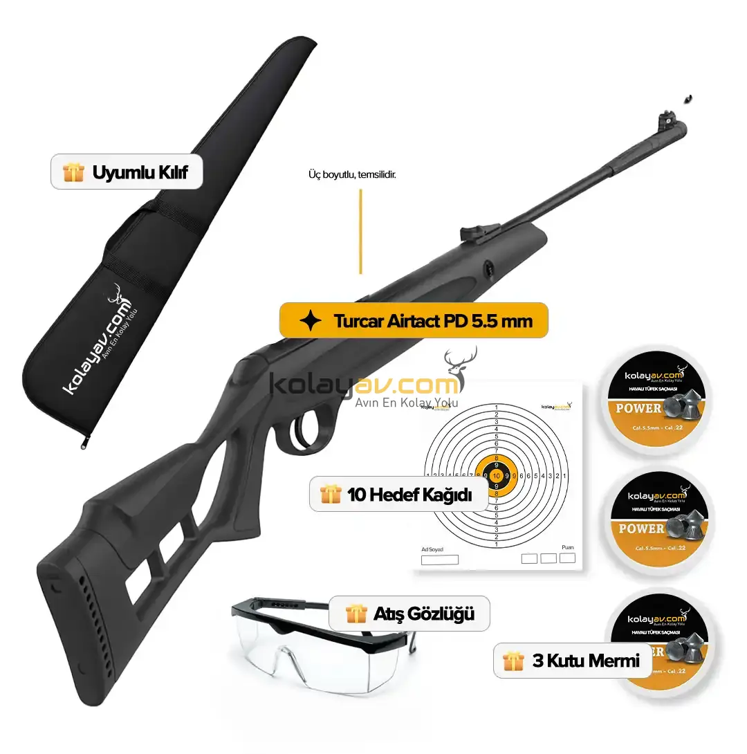 Hatsan Turcar Airtact PD Havalı Tüfek, 5.5mm (Striker Edge)